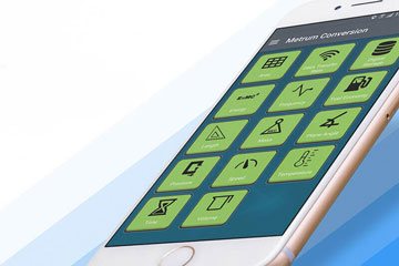 Image showcase for our app Metrum Conversion
