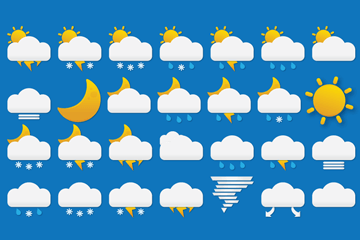 Image showcase for our Crystal Weather Icon Pack