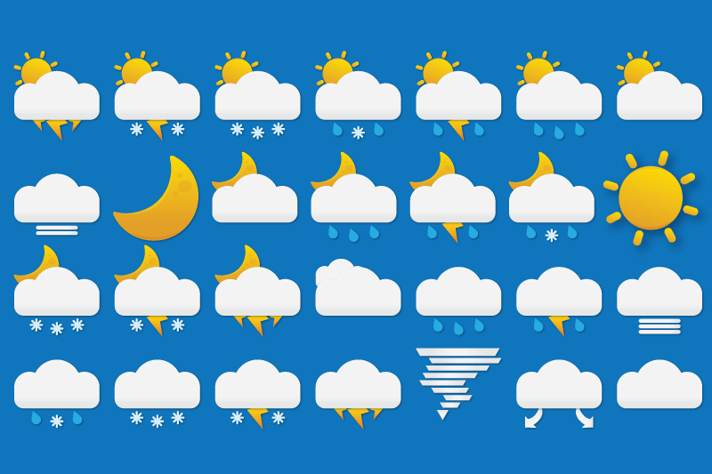 Crystal Weather Icon Pack screenshot #1