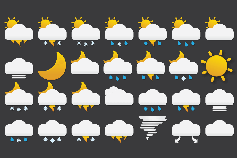 Crystal Weather Icon Pack screenshot #2